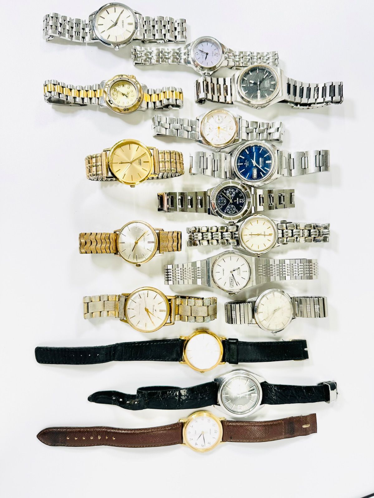 【SEIKO豪華16本まとめ売り】稼動アンティーク クラウン/マチック/ライナー/5アクタス/ドルチェ/エクセリーヌ/ルキア/スキューバ/タイプ2 他大量