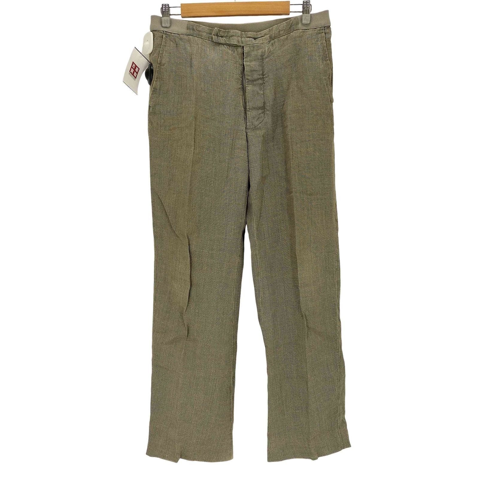 メゾンマルジェラ Maison Margiela 00s ここのえ期 本人期 ネップ加工 リネン100% トラウザーパンツ メンズ 48
