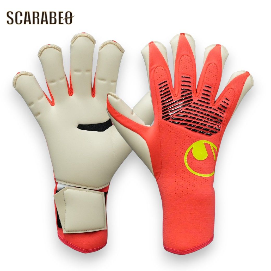 ウールシュポルト uhlsport ファングマシーネ ZNE アブソルートグリップ HYBD ゴールキーパーグローブ GKグローブ ハーフネガティブ フローレッド 1011413