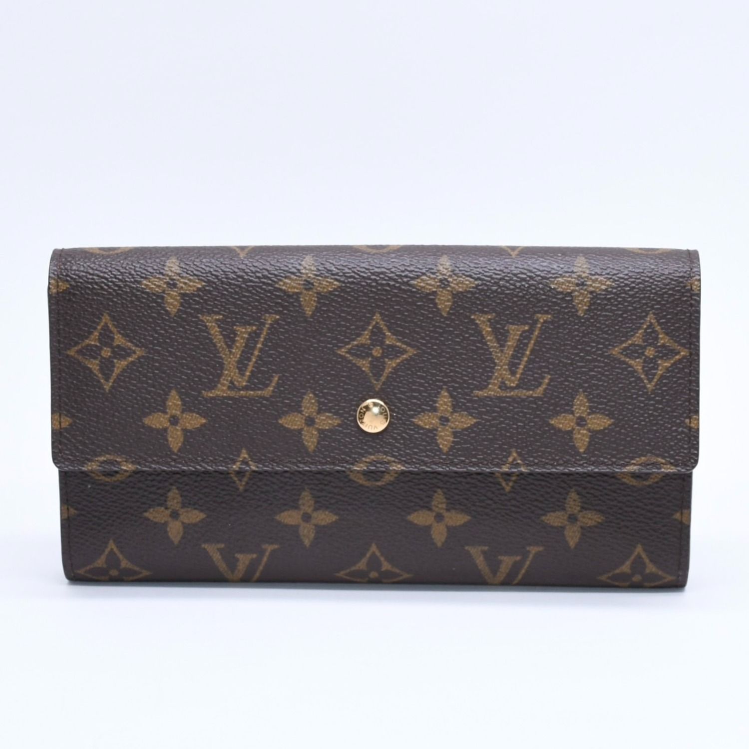 極美品 LOUIS VUITTON ルイヴィトン ポルトフォイユ インターナショナル 三つ折り財布 M61217 モノグラム ゴールド金具 中古 4a004691 35,750円