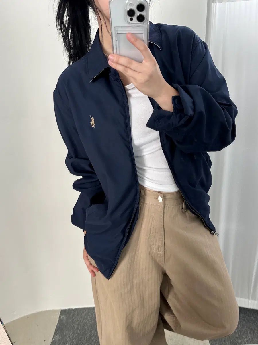 ポロラルフローレン ベージュポニー ネイビー ポリエステル ジャケット 19,437円