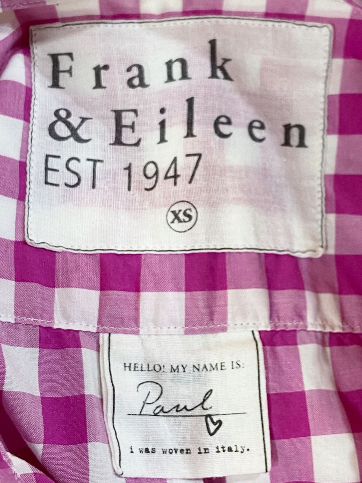 Frank＆Eileen｜フランク&アイリーン PAUL ギンガムチェックシャツ