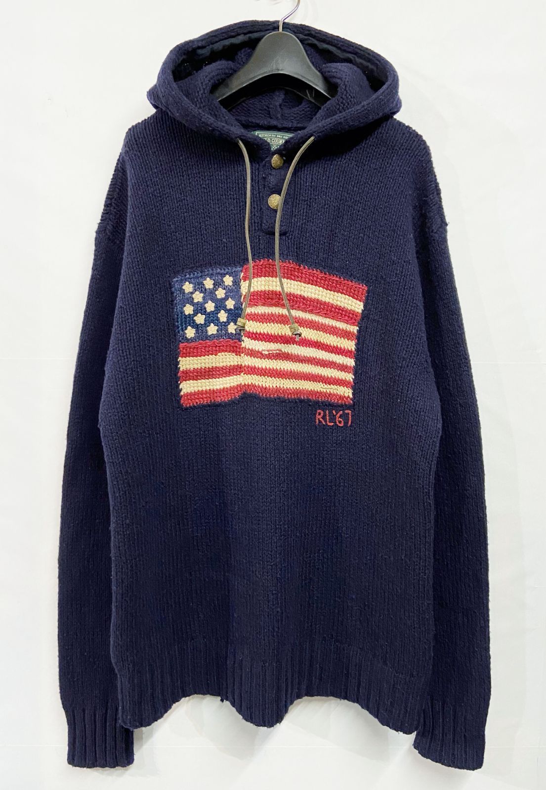 POLO COUNTRY RALPH LAUREN｜ポロカントリー ラルフローレン 星条旗 ニットパーカー