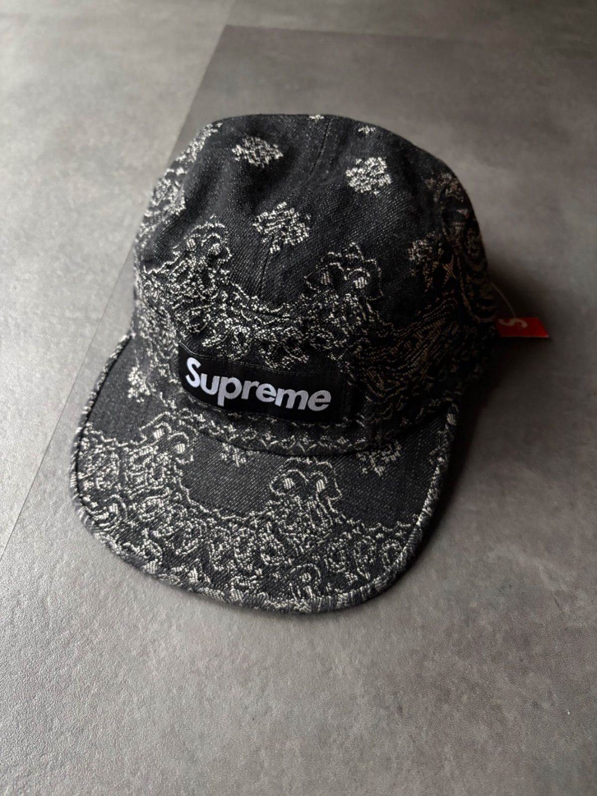 Supreme シュプリーム 総柄 ジェットキャップ キャンプキャップ ブラック