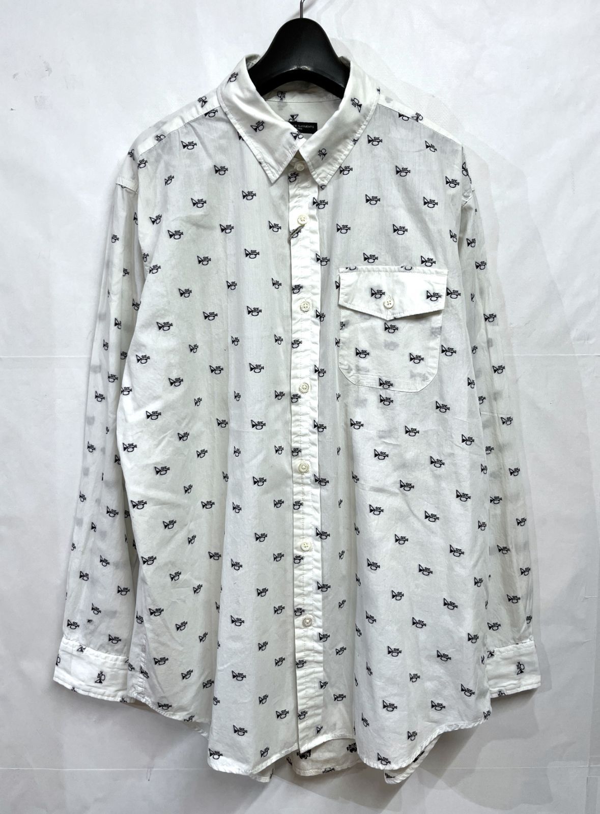 USA製 ENGINEERED GARMENTS｜エンジニアドガーメンツ Tab Collar Shirt Trumpet Emb トランペット刺繍 長袖シャツ