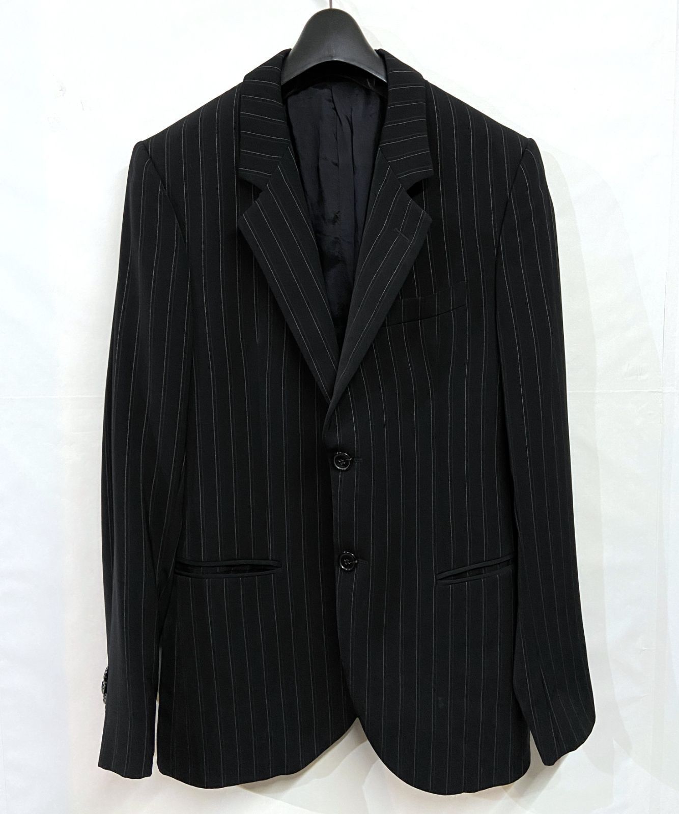 00s ヴィンテージ EMPORIO ARMANI｜エンポリオアルマーニ VINCENT LINE ストライプ テーラードジャケット