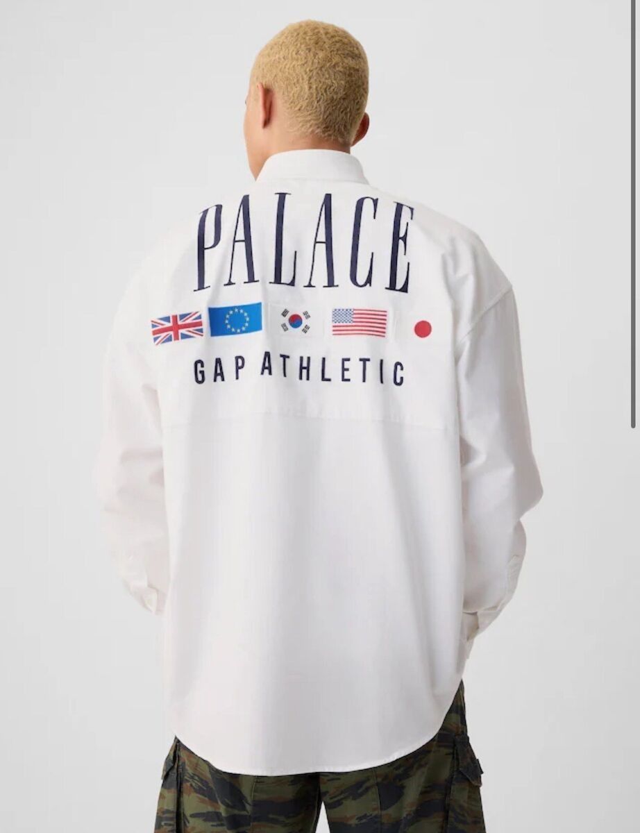Palace x GAP｜パレス ギャップ Oxford Drop Shoulder - ShopStyle Long Sleeve Shirts オックスフォードシャツ 15,048円