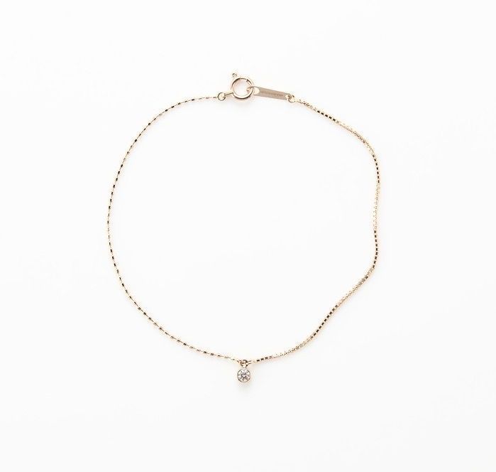 enasoluna｜エナソルーナ Rose gold diamond bracelet ローズ ゴールド ブレスレット