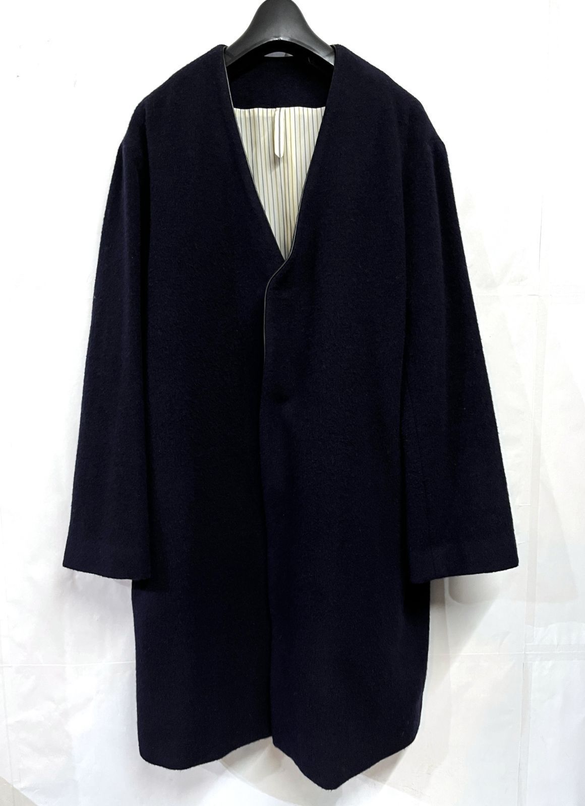 Edwina Hörl｜エドウィナホール ノーカラー ロングコート Edwina Hoerl