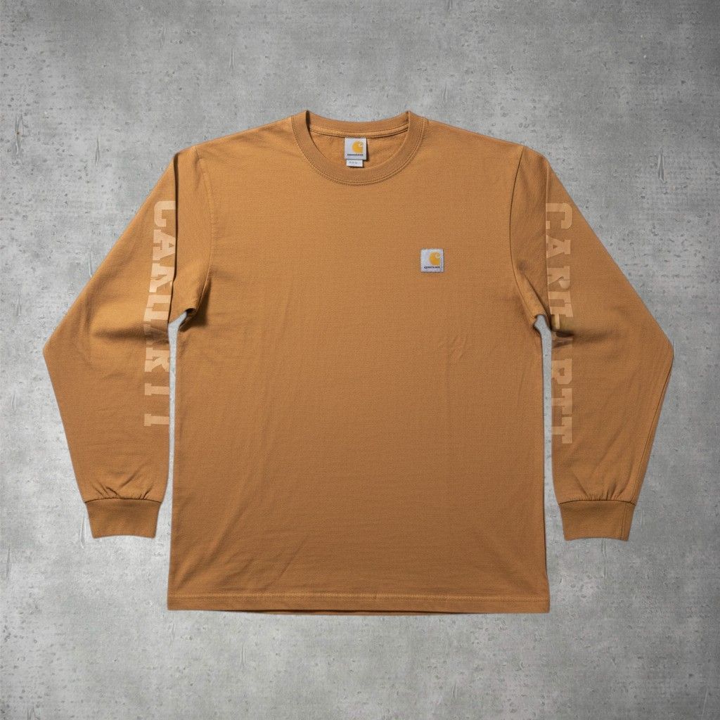 CARHARTT JUNYA WATANABE COMME des GARCONS MAN カーハート ジュンヤワタナベ 袖プリント ロンT Tシャツ 0-100-1252