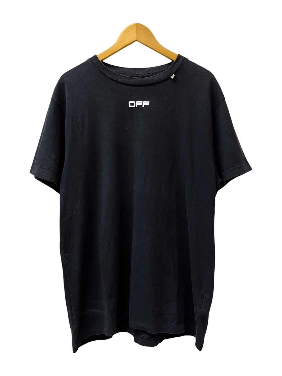 OFF-WHITE (オフホワイト) CARAVAGGIO グラフィックTシャツ 半袖 OMAA038S20185005 XS ブラック メンズ/025