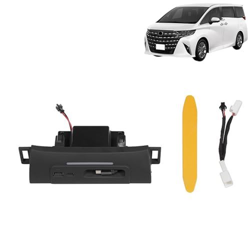 K◆適用新型アルファード40系 ヴェルファイア 40系 アクセサリー センターコンソール多機能拡張ドック カスタムパーツ 専用内装グッズ(ブラック)