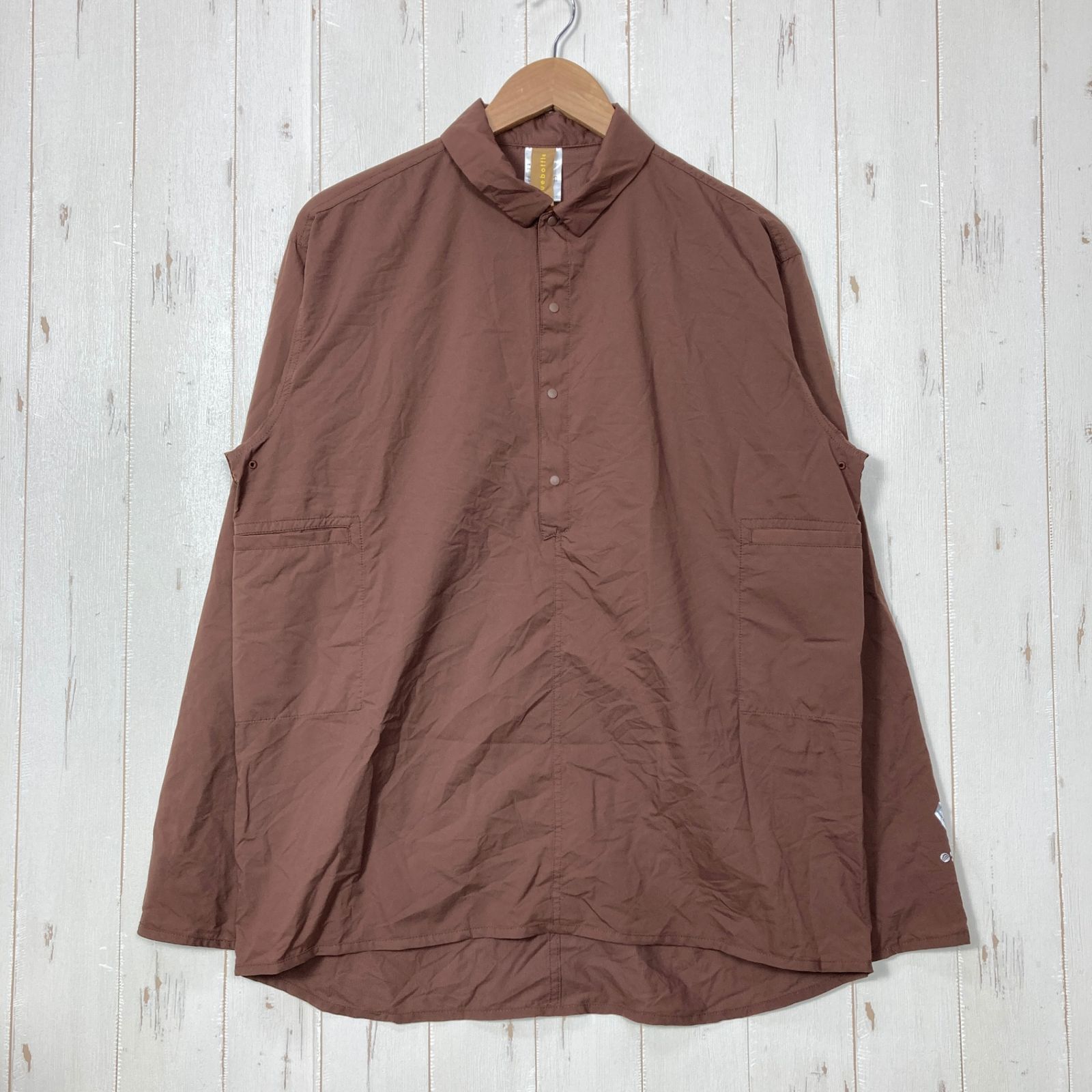 ✉️Unisex L ブラウン系 Atelier Blue Bottle ( アトリエブルーボトル ) ハイカーズヤッケ Hiker's JACKE PERTEX EQUILIBRIUM ナイロン ウェア トップス アウター ジャケット ウィン