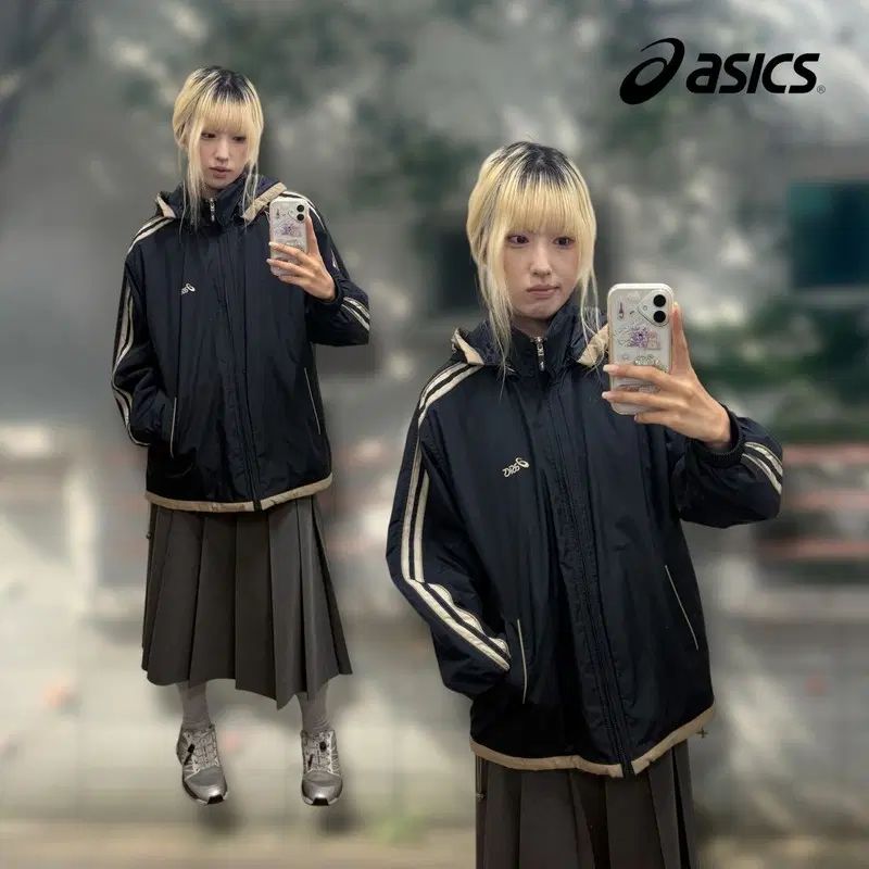 アシックス オールドスクール ウィンドブレーカー