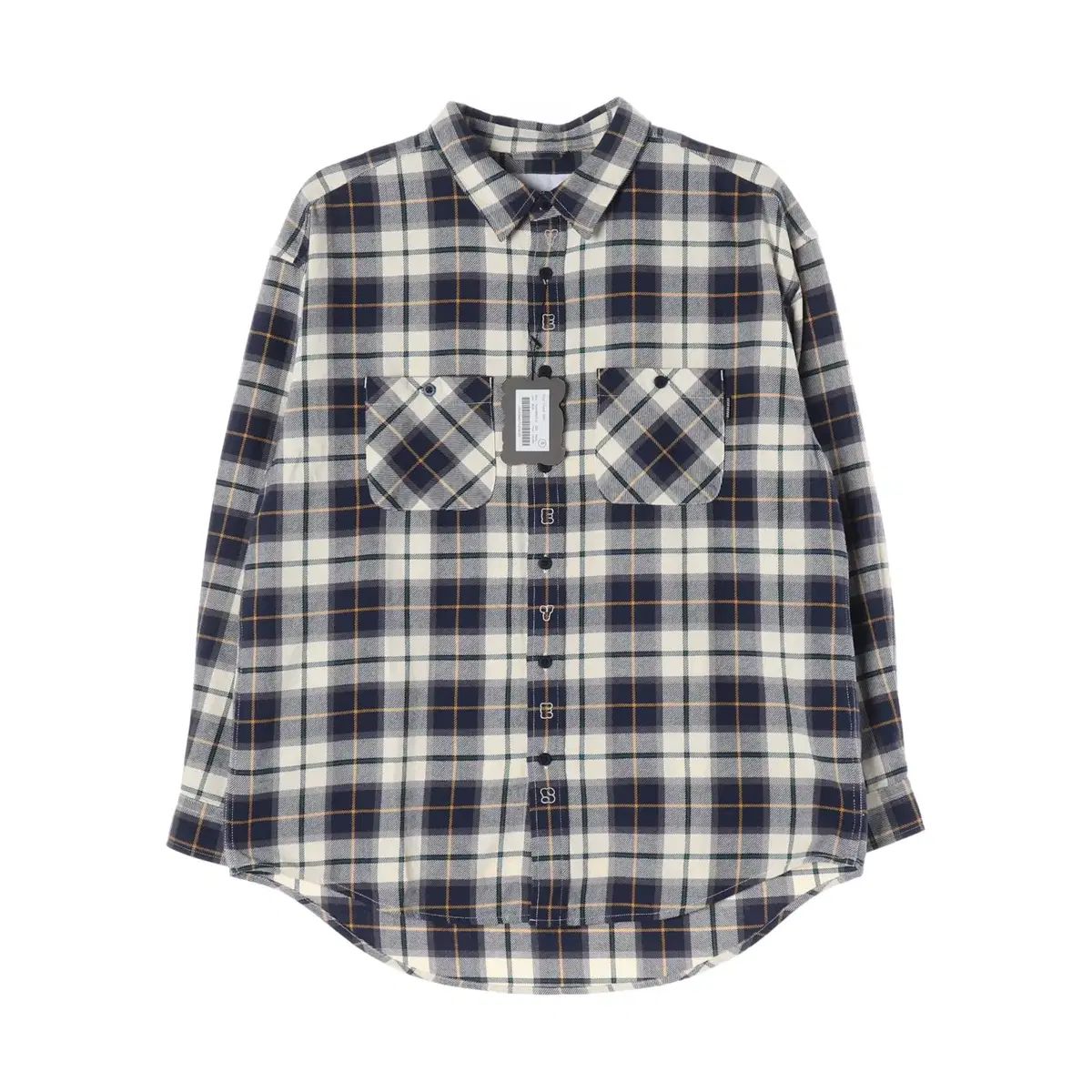 (新品) YESEYESEE イェスアイシー 25FW YES Plop フロップ チェック シャツ ブルー
