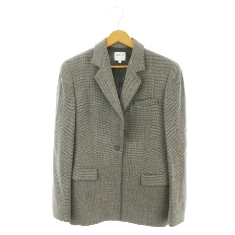 アルマーニ コレツィオーニ ARMANI COLLEZIONI ジャケット 上着 42 グレー 総柄 シングルブレスト 長袖 20012 /MN26 ■GY62