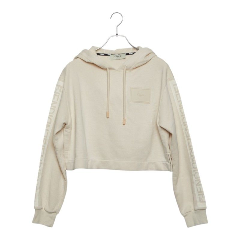 フェンディ スウェットシャツ パーカー フーディ サイドテープ サイズ40 ベージュ アイボリー コットン レディース FENDI【1-0288755】 24,360円