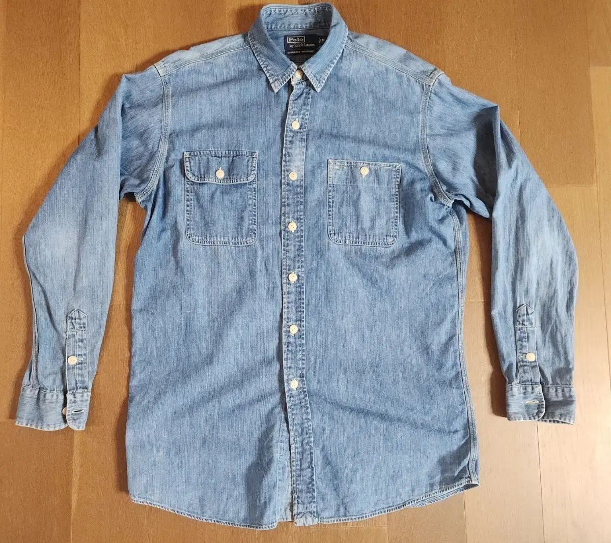 ポロ ラルフローレン ツーポケット デニムシャツ(M)