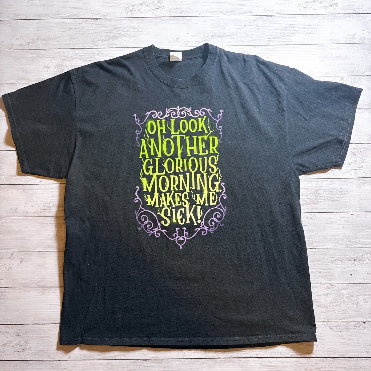 00s Morgan Stanley 両面プリント tシャツ スーベニア y2k 最高デザイン】Graphic T-shirt グラフィックTシャツ ブラック ロック