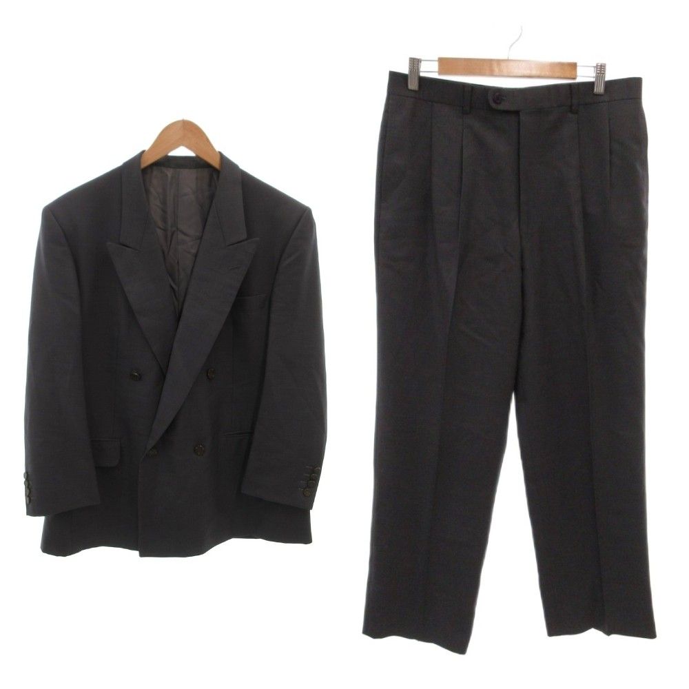 クリスチャンディオール Christian Dior MONSIEUR 美品 90s セットアップ スーツ テーラードジャケット スラックスパンツ ダブルブレスト 総裏地 ウール グレー /MX 16,730円