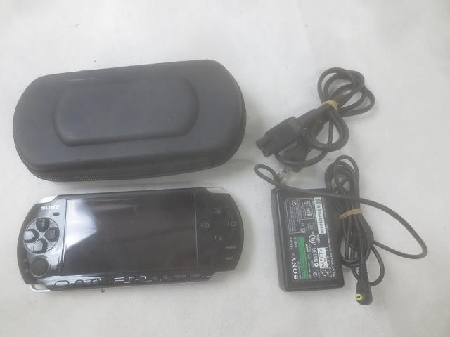 ゲーム PSP 本体 PSP3000 動作品 ピアノブラック 周辺機器付き 訳あり