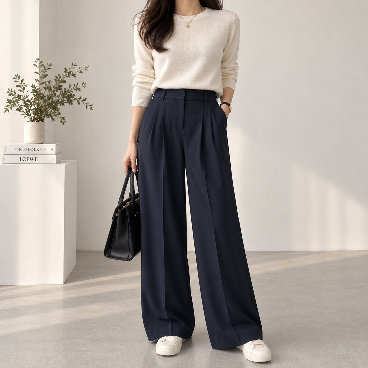 26 シーシーコレクト ツータック ワイド パンツ