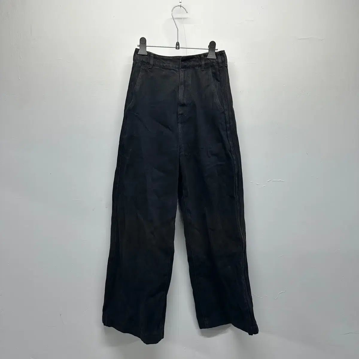 アディダス x クセニア シュー 様 デニム ワイド パンツ ブラック 26