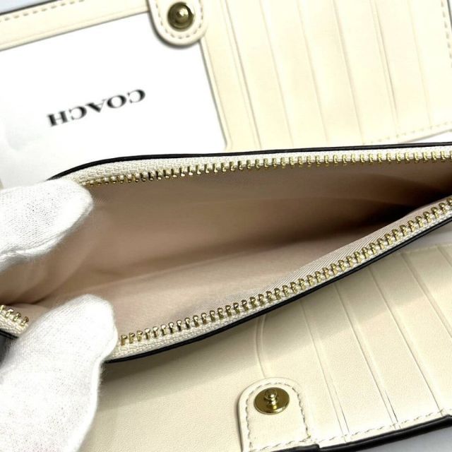 COACH コーチ シグネチャー スリム ジップ ウォレット 二つ折り長財布