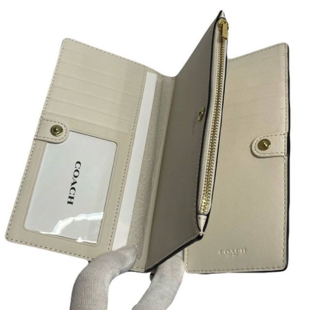 【新品】COACH 長財布 二つ折り財布 スリム シグネチャー C8714 COACH コーチ シグネチャー スリム ジップ ウォレット 二つ折り長財布