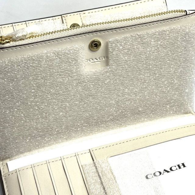 COACH コーチ シグネチャー スリム ジップ ウォレット 二つ折り長財布