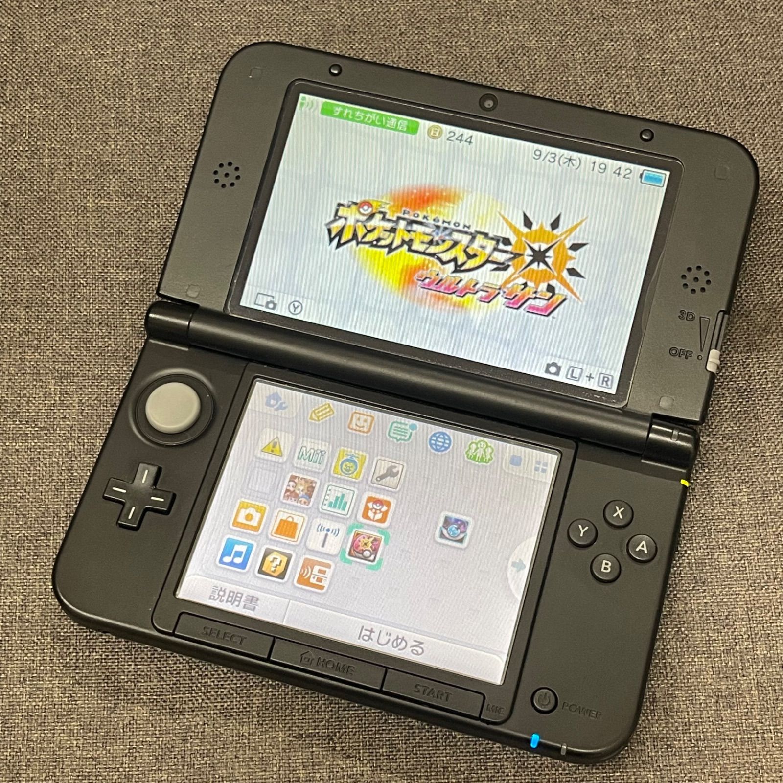 【NPA】Nintendo 3DS LL SPR-001 ブルー 青