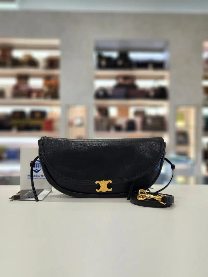 セリーヌ(Celine) リトル ハーフムーン ソフト トリオンフ スモール ショルダーバッグ 26年製 103737