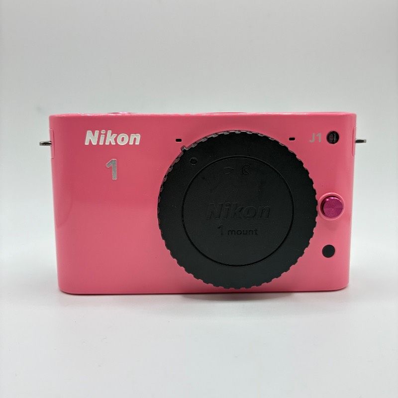 動作確認済】 Nikon 1 J1 Pink ニコン ミラーレス一眼 カメラ ダブル