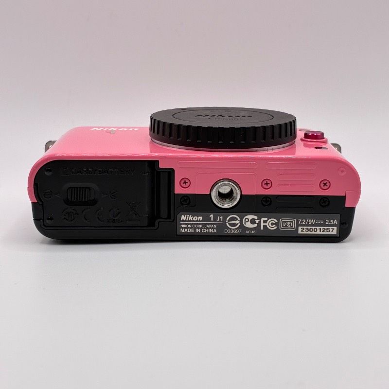 動作確認済】 Nikon 1 J1 Pink ニコン ミラーレス一眼 カメラ ダブル