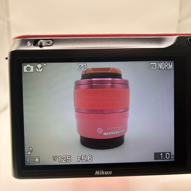 動作確認済】 Nikon 1 J1 Pink ニコン ミラーレス一眼 カメラ ダブル