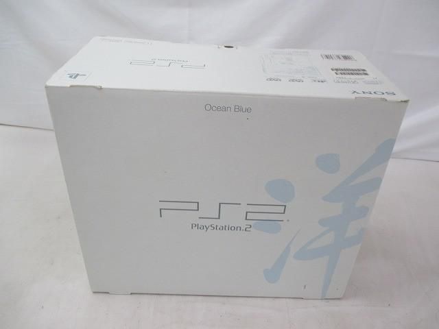 中古品 ゲーム プレイステーション2 PS2 本体 SCPH-37000 オーシャンブルー 動作品
