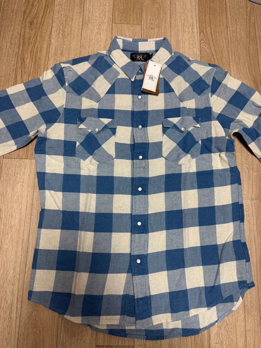 RRL(ダブルアールエル) チェック ツイル シャツ (L サイズ)