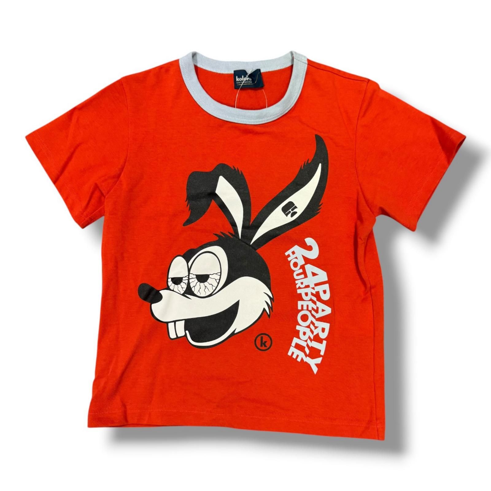 kolor 26SS 24 Hour Party people Tee グラフィックプリント　半袖Tシャツ カラー 26SCL-T03210 レッド系 3 （2977MG）