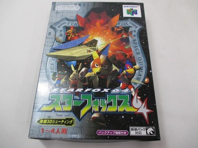 良品 ゲーム NINTENDO 64 ソフト スターフォックス64 箱説付き