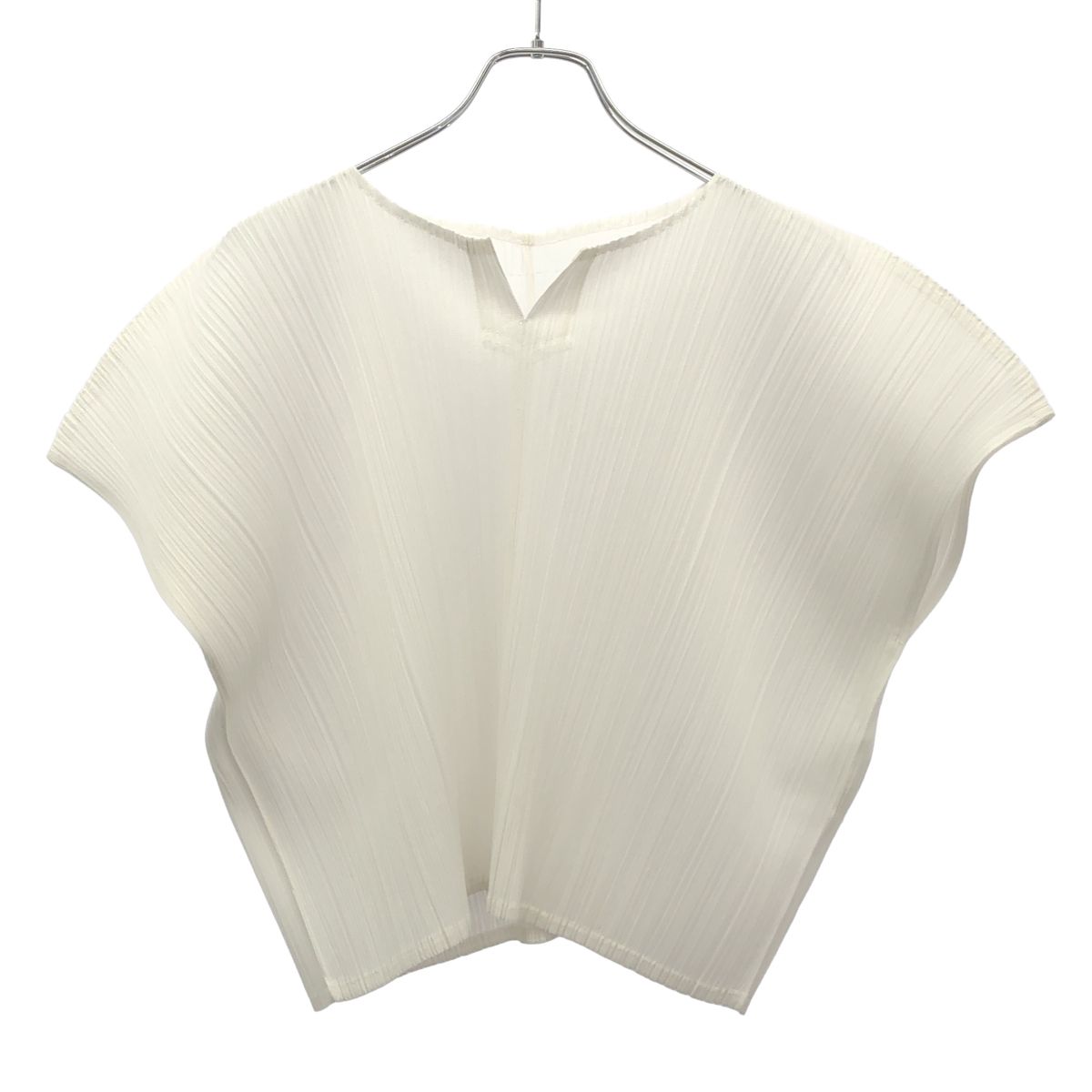 PLEATS PLEASE ISSEY MIYAKE プリーツプリーズ イッセイミヤケ ノースリーブプリーツトップス PP03-JK122 ホワイト 3 16,465円