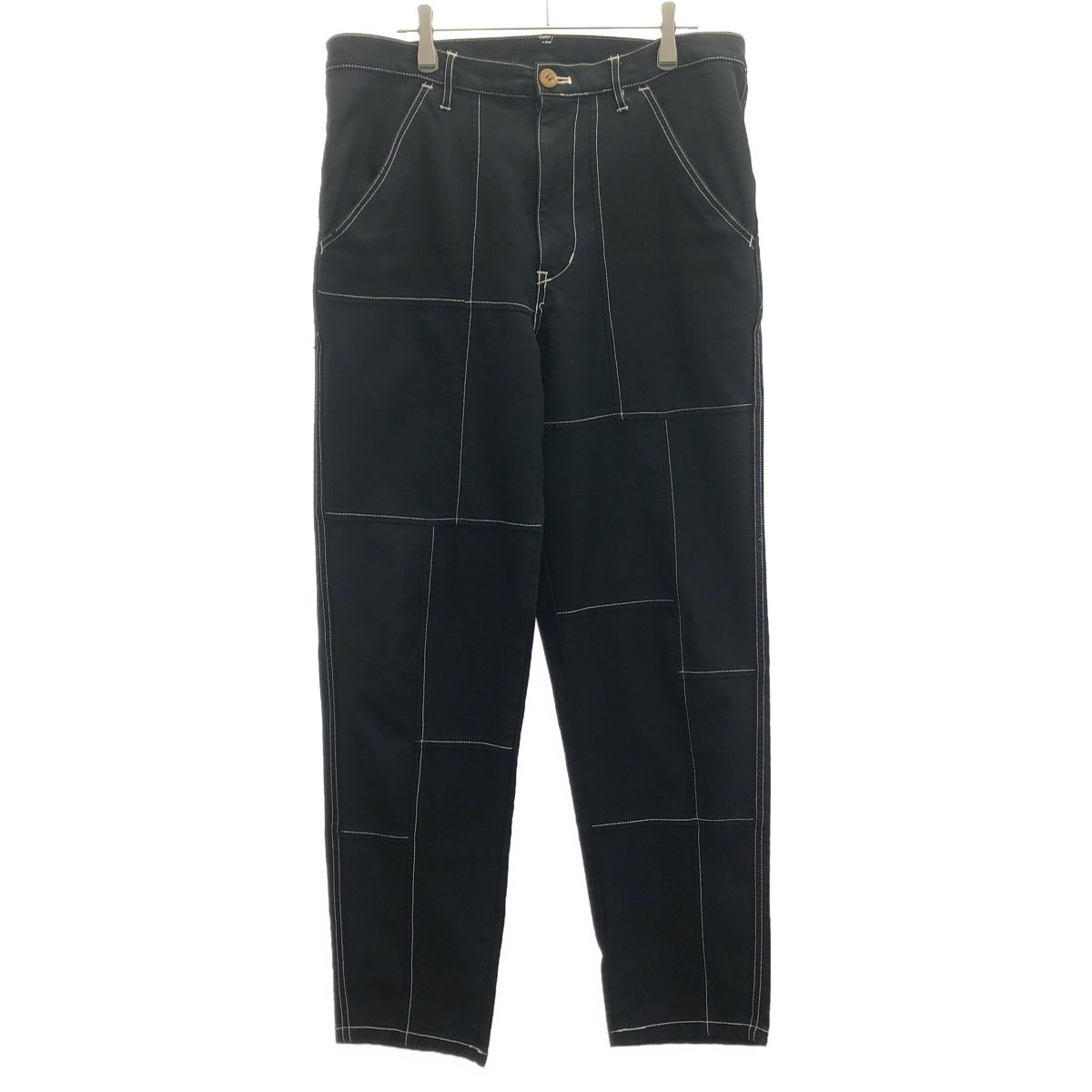 COMME des GARCONS SHIRT コムデギャルソンシャツ 16AW　ポリエステル製品染めステッチ裁断パンツ W24131 ブラック S 10,260円