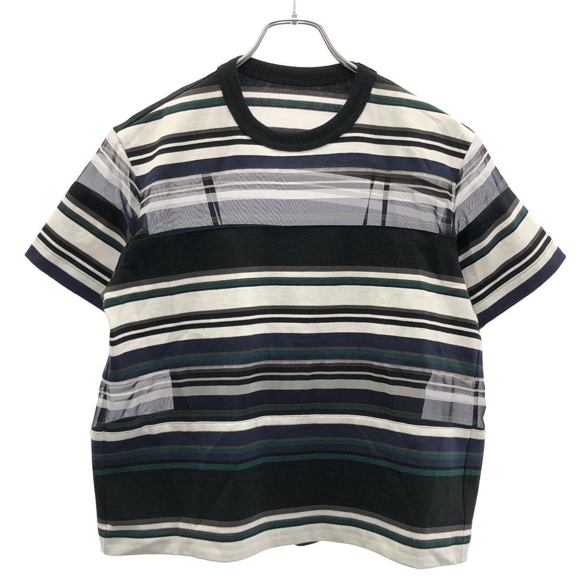 sacai サカイ 26SS Stripe Cotton Jersey T-Shirt ストライプボーダートップス 26-08548 ミックス 1