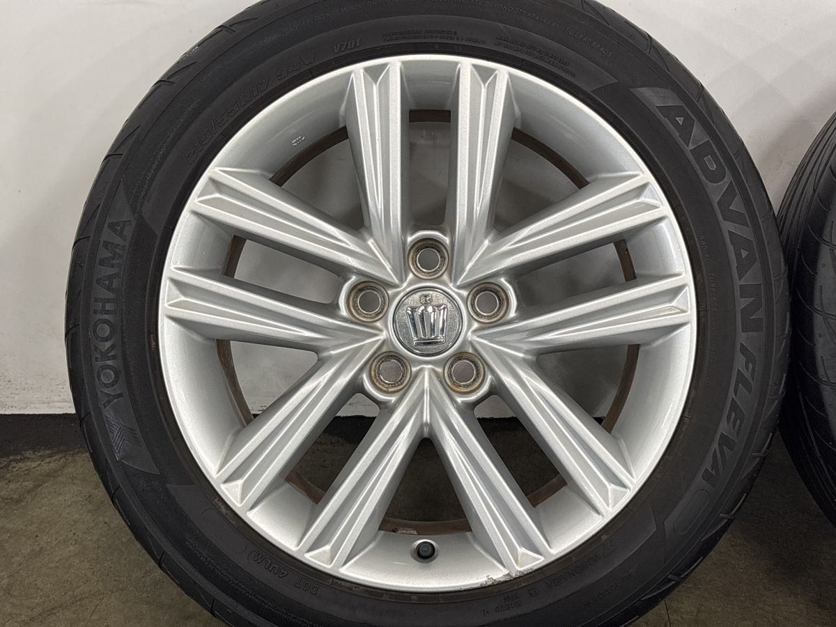 交換用に】トヨタ 210 クラウンアスリート 純正 17in 7.5J +40 PCD114