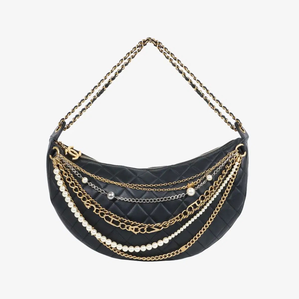 シャネル AS0841 オール アバウト チェーン HOBO BAG ラージ ブラック 27番台 D5L14BAN 441,833円