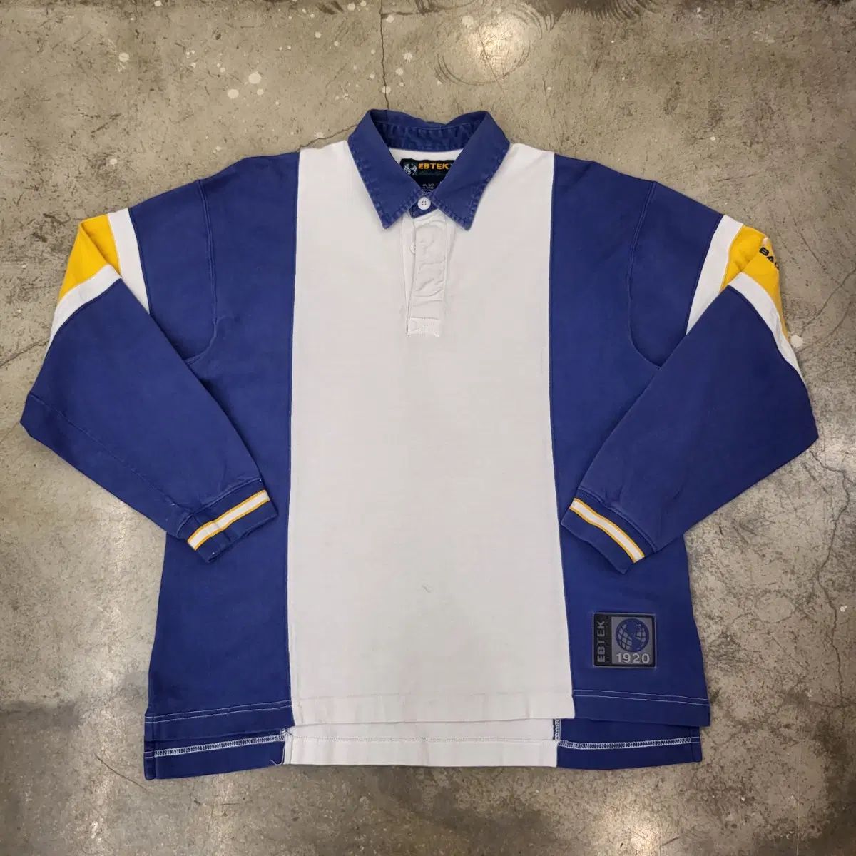 90s アメリカ ヴィンテージ EASTPAK(エディー・バウアー) コラボ ラグビーシャツ ポロTシャツ