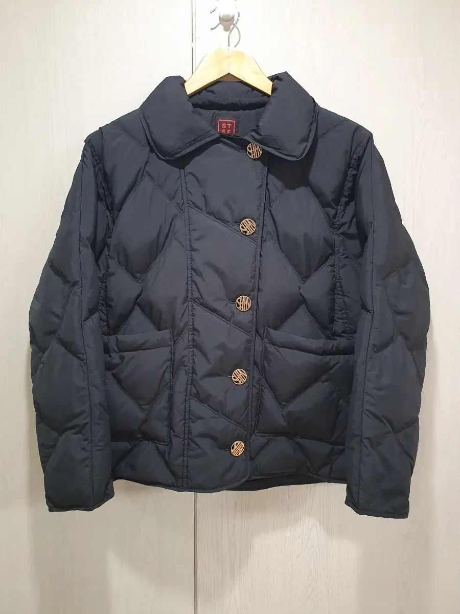 1回着用 ドライ完了 STEFANEL ダックダウン キルティング ダウン