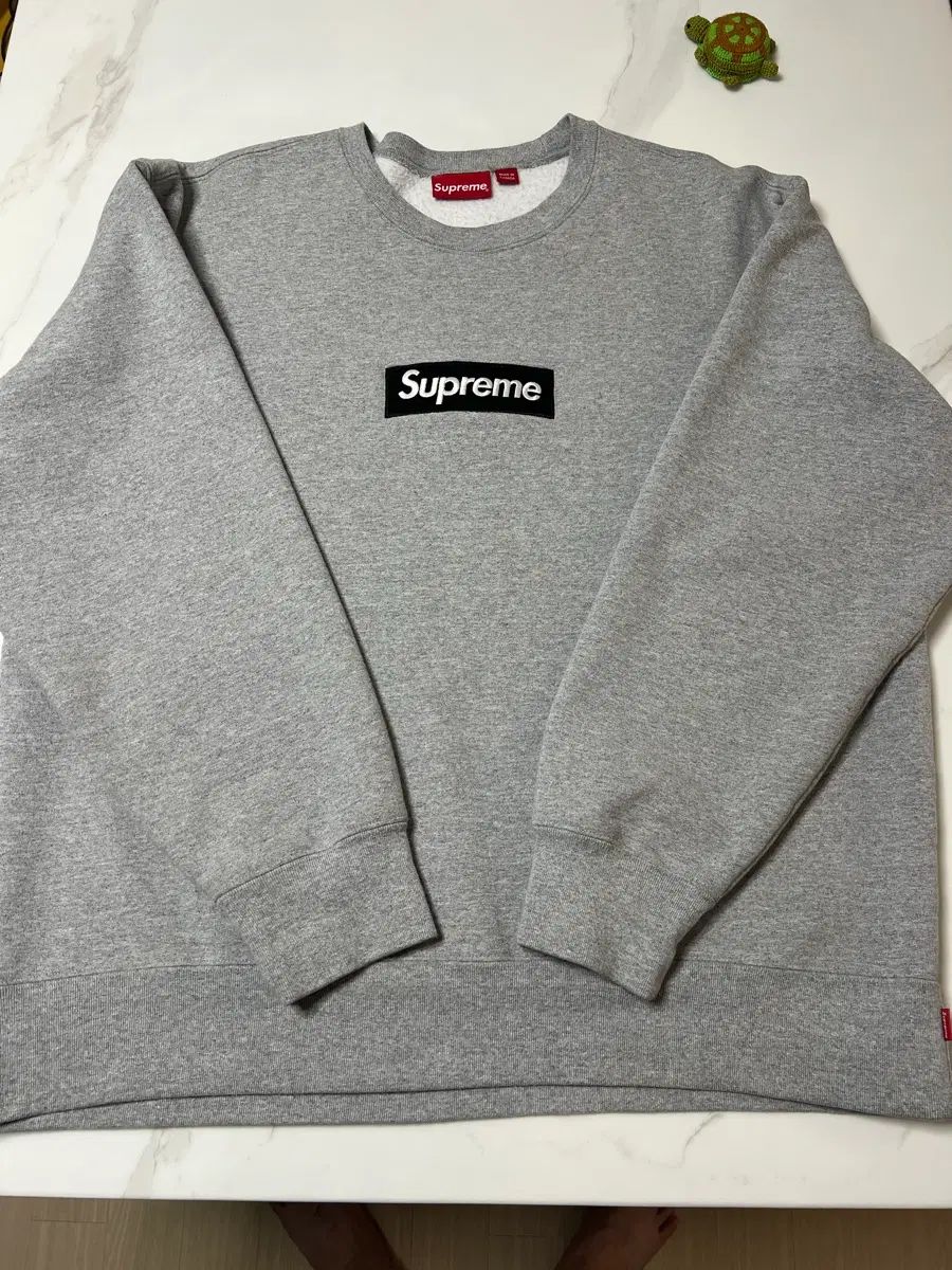 Supreme ボックスロゴ スウェット グレー