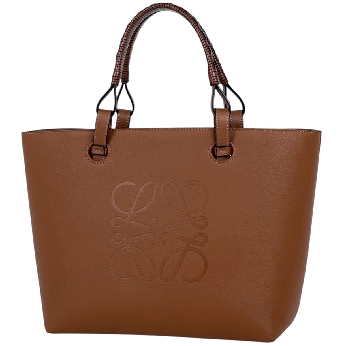 ロエベ LOEWE ハンドバッグ アナグラム 2WAY レザー ブラウン レディース 【中古】