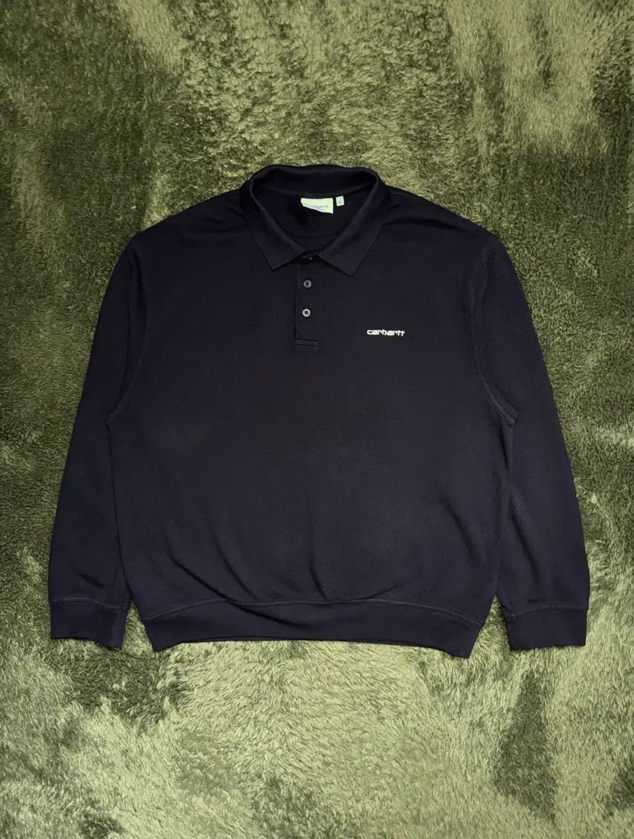 XXL カーハート WIP Vance 텍스쳐드 ピケ ポロ シャツ ロングスリーブ