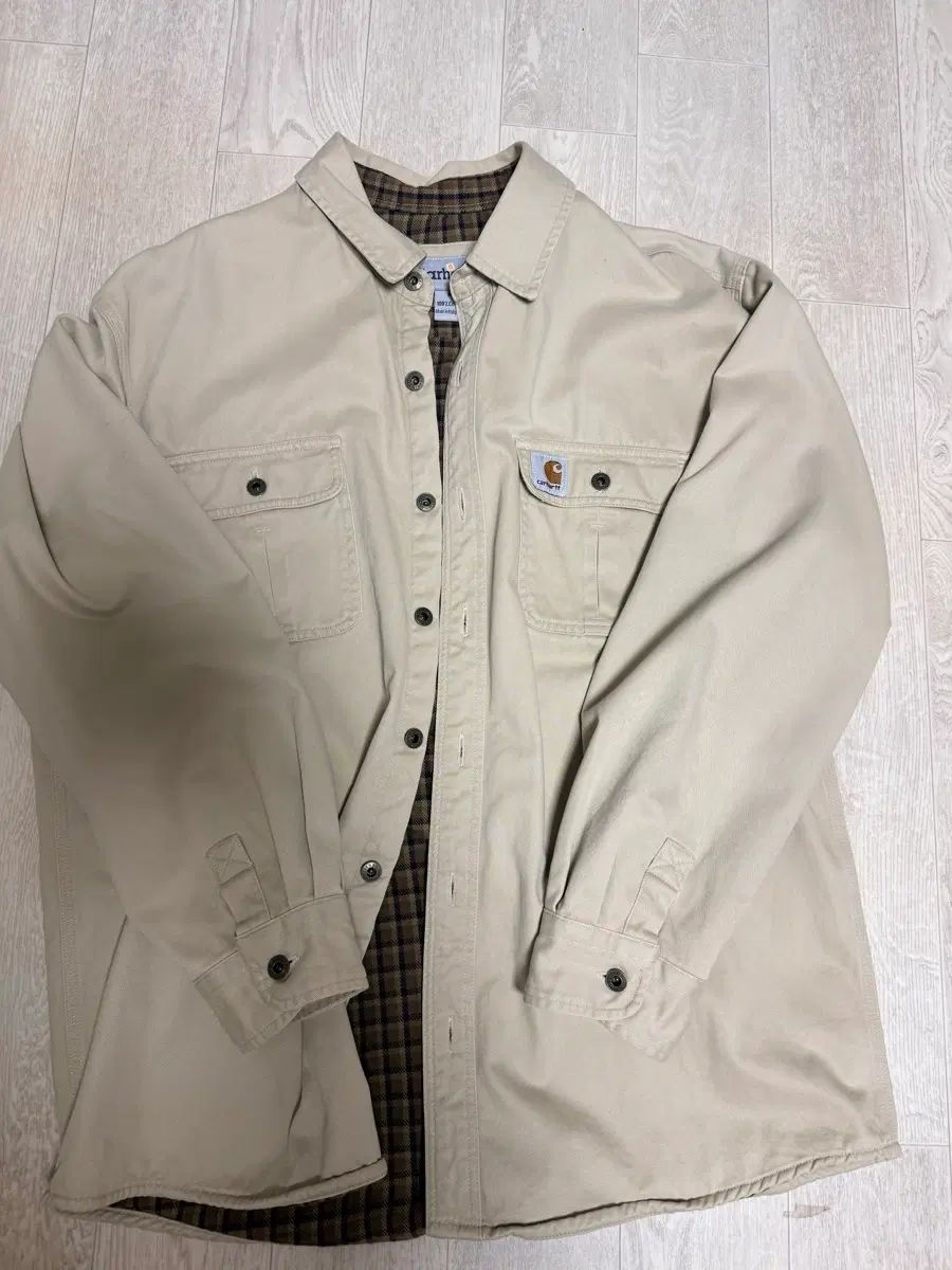 Carhartt カーハート ワークシャツ ベージュ CHECK 안감